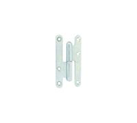 Paumelle gauche bois LOUTRE SEDAN 110x55 mm bouts ronds zingué - - J530330