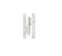 Paumelle gauche bois LOUTRE SEDAN 95x45 mm bouts carrés zingué - - J530150