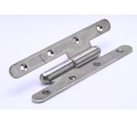 Paumelle inox pour meuble HETTICH, L.110 x l.55 mm