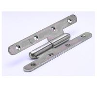 Paumelle inox pour meuble, L.140 x l.55 mm