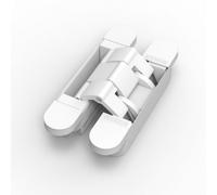Paumelle invisible - menuiserie bois - H 140 mm - Blanc mat ARGENTA