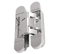 Paumelle invisible - menuiserie bois - H140mm - Blanc mat ARGENTA