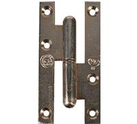 Paumelle lames à bouts carrés zingué blanc - 110 mm - Gauche - Jardinier massard