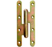 Paumelle en acier zingué - bouts ronds - porte bois - 110x55 - droite TORBEL