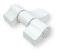 Paumelle Loir V arrangée pour les vis autotaradeux - blanc 9010 - FAPIM - 7013VI Blanc G