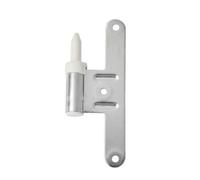 PAUMELLE MALE HB130 AXE REGLABLE DROITE ZINGUE ARGENT LAME CENTREE