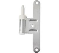 Paumelle mâle HB130 - Réglable - Droite - Zingué argent - Lame centrée - M-789271
