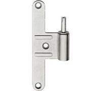 Paumelle mâle HB130 - Réglable - Gauche - Zingué argent - Lame centrée - M-789261