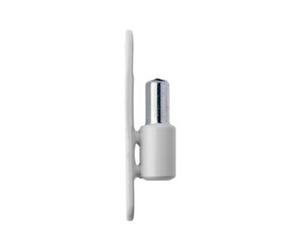 Paumelle mâle PVC P09 diamètre 13mm blanc - OTLAV - CGP09130P306