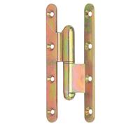 Paumelle menuiserie bois à bague coudée La loutre Sedan® Jardinier Massard - Gauche - Hauteur 110 mm - Largeur 60 mm