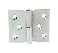 Paumelle meuble acier gauche 50x40x1,5 mm - MONIN - 431210 Noir