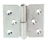 Paumelle meuble acier gauche 50x40x1,5 mm - MONIN - 431210 Noir