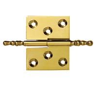 Paumelle meuble rustique laiton étiré n°4 QDCR - 40x50 gauche - PO4250XRXS10