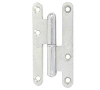 Paumelle Paris bt rond 80x40 droite zingué blanc nf