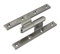 Paumelle picarde - 190 x 80 x 100 mm - Gauche Noir G