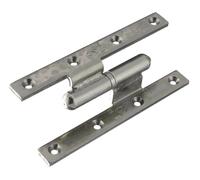 Paumelle Picarde coudée bouts carrés 160x80x100mm gauche brut - TORBEL - PCBLC168G0