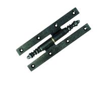 Paumelle picarde rustique noire 190x70 mm - gauche - PR197GE