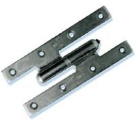 Paumelle Picarde soudée bout carré 200 x 80 mm gauche brut TORBEL PBL228G0