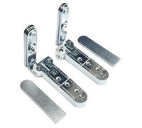 Paumelle pivotante 3D réglable cachée, charnière lourde pour porte en bois secrète, intérieur/extérieur, 1 paire