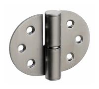 Paumelle pour cloison modulaire - inox - gauche - NT TB 78 NORMBAU
