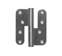 Paumelle réglable dimension 100x86mm inox brossé gauche - - 31008643