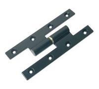 Paumelle renforcée à nœud arasé 140x70mm gauche bout carré - FAURE ET FILS - FO1407PCGJ Blanc G