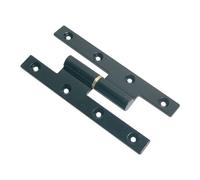 Paumelle renforcée. Bouts carrés. 140X60 droite époxy noir.