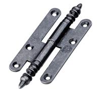 Paumelle rustique 1-3 à vase acier poli bouts ronds droite ou gauche - JEAN BROS