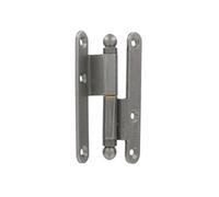 Paumelle rustique boule 27 poli verni 110x60x70mm droite - - 227ARD1162