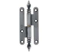 Paumelle rustique BROS - Vases n°3 gauche - Acier poli verni - 110 x 55 mm - 1-3-A-RG1155-2