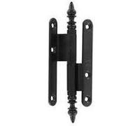 Paumelle rustique contrecoudée acier BROS - 110x60x70 - patiné verni - gauche - 23ARG1163