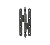 Paumelle rustique - Vases n°1/3 droite - Acier patiné verni - 110 x 55 mm - 1-3-A-RD1155-3