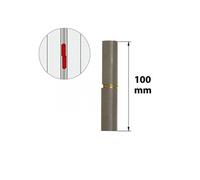 Paumelle sans lame acier brut, H.100 x L.25 x P.16 mm