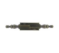 Paumelle universelle - Décor : Vieux laiton - Hauteur platine : 70 mm - Hauteur totale : 130 mm - ITAR