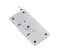 paumelles de porte Kit de réparation charnières porte et meubles en acier inoxydable, plaque for armoires cuisine, tiroirs, fenêtres pour rénovation domiciliaire(Rectangle B,8PCS)