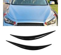 Paupière Phare De Voiture Yeux Paupières Sourcils Brillant Noir Coupe Phares Sourcils Décoration Pour Q50 2014 2015 2016 2017 2018