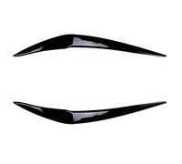 paupière sourcil Phare Avant Pour BMW Série 1 F20 F21 L & R 116 118 120 125 M135i M140i Facelift 2015-2019 ABS Phare Sourcils Paupière 3D Autocollants Sourcil Phare Voiture (Color : Gloss Black)