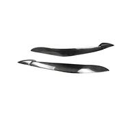 Paupières de phares pour BMW X5 E70 (2008-2013) - Garniture de Sourcils de phares Avant - Cache-phares en Fibre de Carbone véritable - Autocollant pour paupières de phares