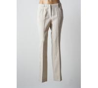 pauporté pantalons femme de couleur beige 46