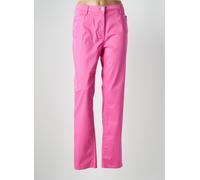 pauporté pantalons femme de couleur rose 46