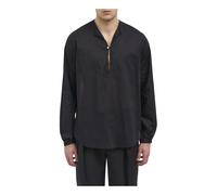 Paura - Camicia Euclide Single Botton - Homme - Chemises - Noir - Taille: L