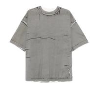 Paura - Costa Oversized T-Shirt All Over - Homme - Tops - Gris - Taille: L
