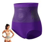 Pauraju Short taille haute pour brûler les graisses, short thermogénique 4 en 1 pour brûler les graisses, short sculptant en micro-particules, sans couture, contrôle du ventre, sous-vêtement Pauraju