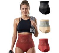 Pauraju Thermogenic Fat-Burning Sculpting Shorts, High-Waisted Tummy Control Shapewear for Everyday Wear and Workout (Red, XXL)