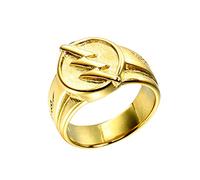 PAURO Homme Acier Inoxydable Biker Tonnerre Boulon Chevalière Fête Bague Or Taille 70
