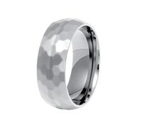 PAURO Unisex Acier Inoxydable Personnalisé Punk Simple Classique Élégant Nouveau Bague Argent Taille 57