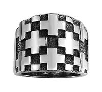 PAURO Vogue Ancien Traverser Bague Homme Acier Inoxydable Taille 62