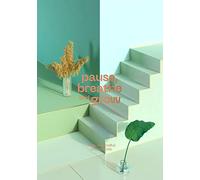 Pause, Breathe and Grow: Notes on mindful creative life (flat lay notebook)