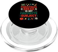 Pause de Noël pour Enseignant, thème préféré des Adultes PopSockets PopGrip pour MagSafe