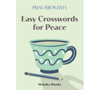 Pause for Puzzles: Easy Crosswords for Peace